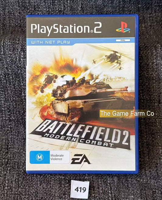 Battlefield 2 Modern Combat PS2 Physical Game CIB PAL Tested Used