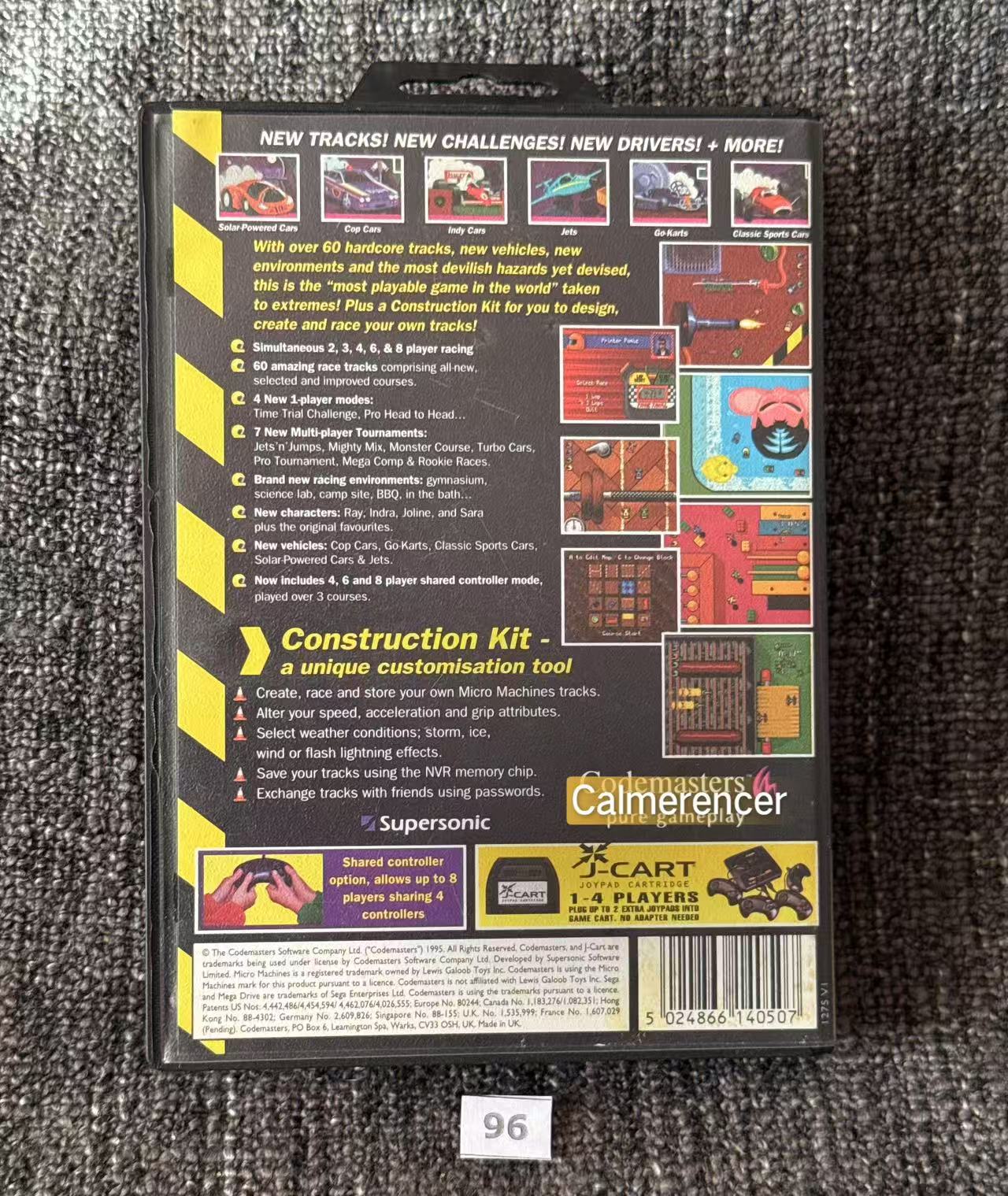 Micro Machines Turbo Tournament 96 Game - Sega Mega Drive