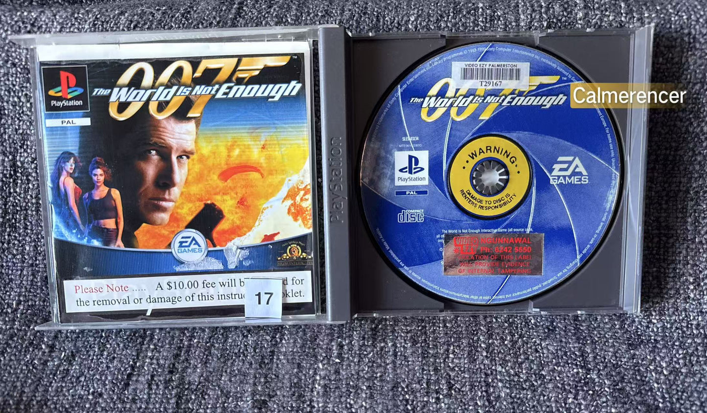 007 The World Is Not Enough - Sony Playstation One (PS1) Game