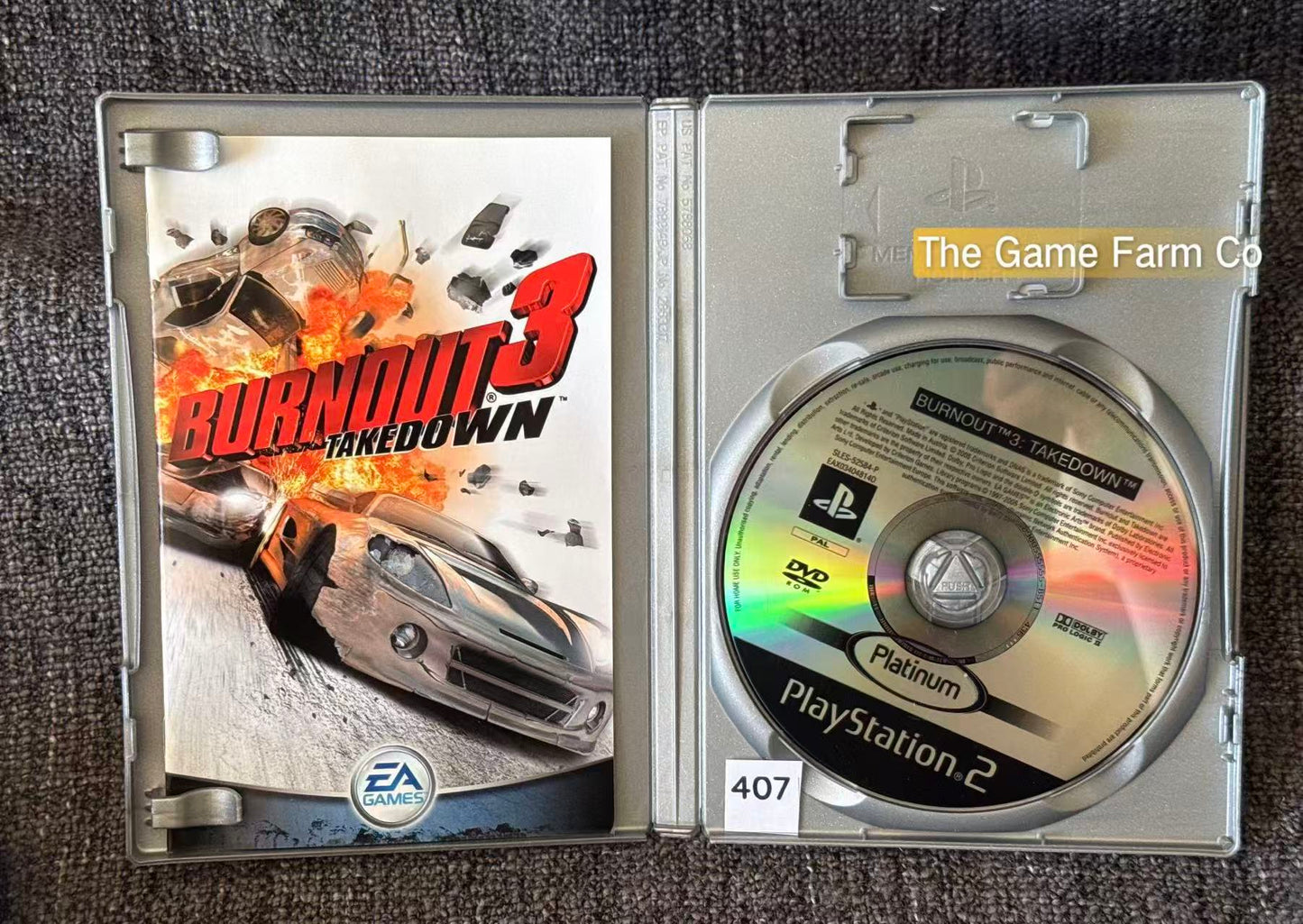 Burnout 3 Takedown PS2 Physical Game CIB PAL Tested Used