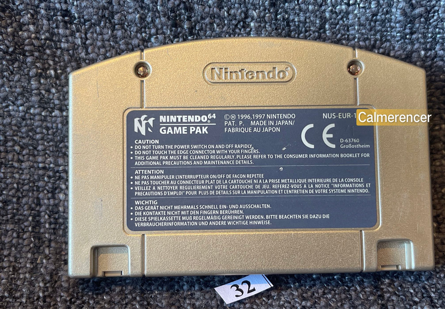 The Legend Of Zelda Ocarina of Time - Nintendo 64 / N64 - Pal Version