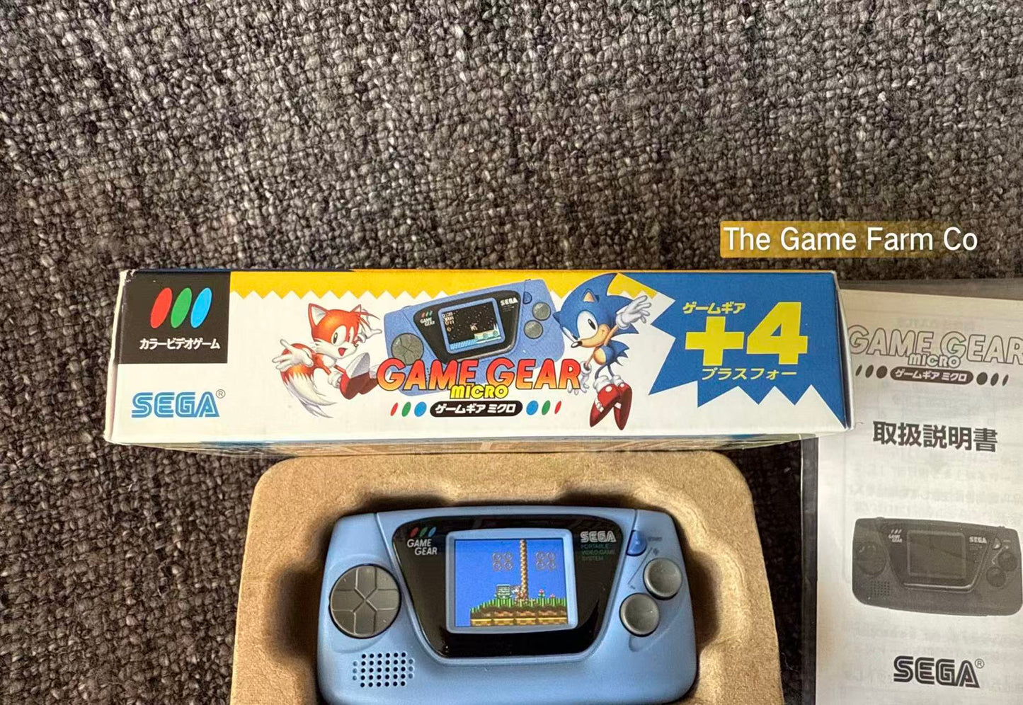 Sega Game Gear Micro Console Blue Japan 30th Anniversary Sonic & Tales Boxed