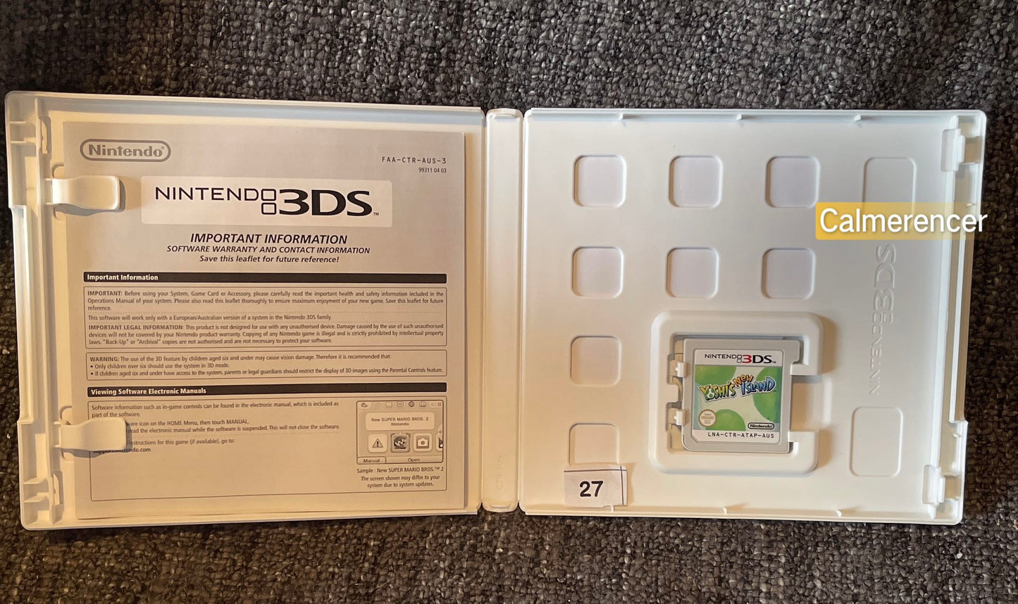 Yoshi's New Island Game Nintendo 3DS