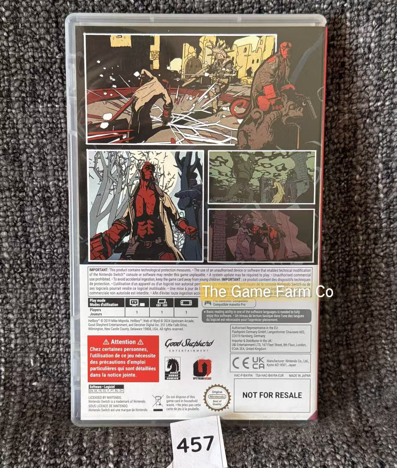 Mike Mignola's Hellboy: Web of Wyrd Nintendo Switch Physical Game Tested Used