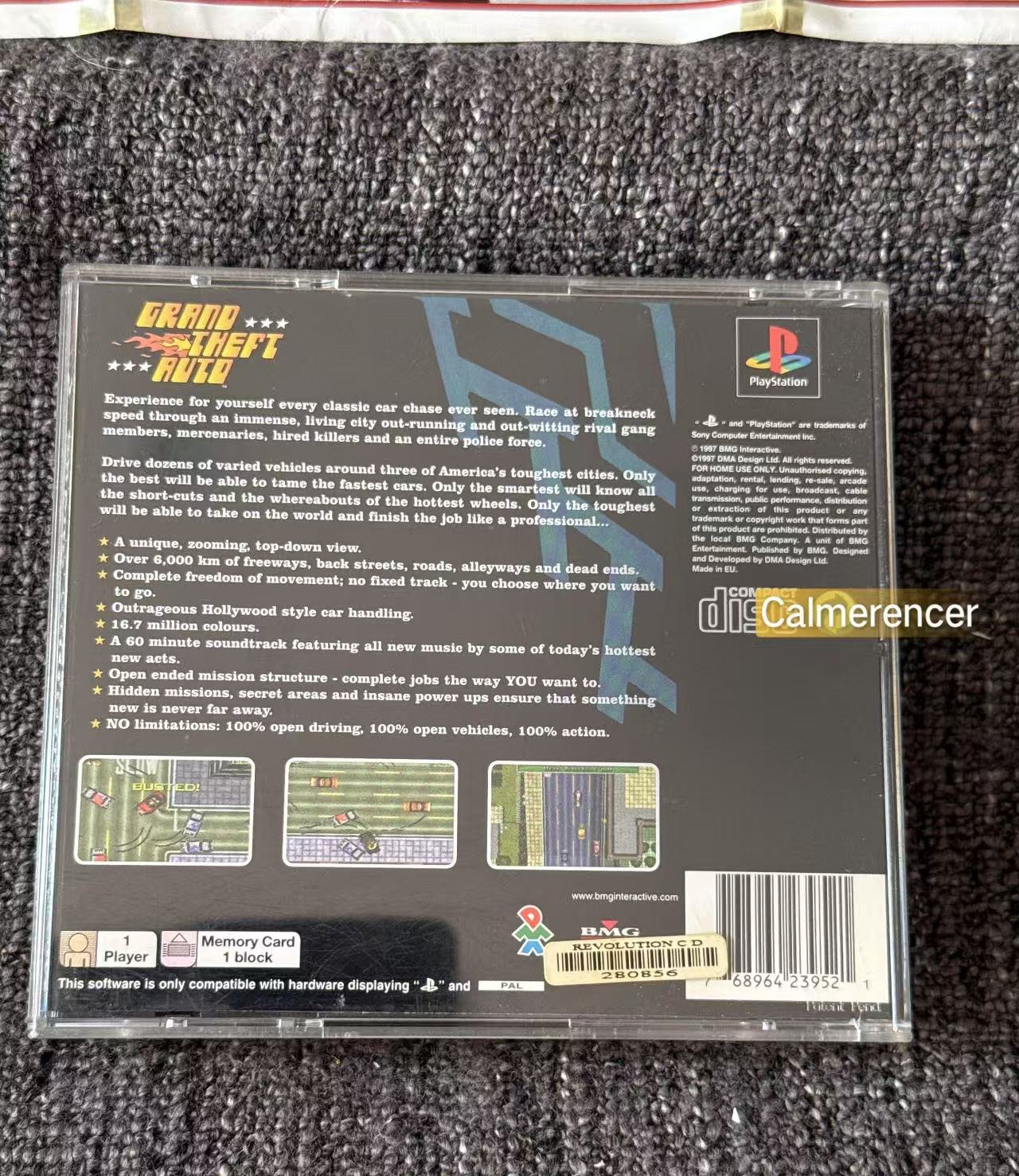 Grand Theft Auto - Sony Playstation One (PS1) Game