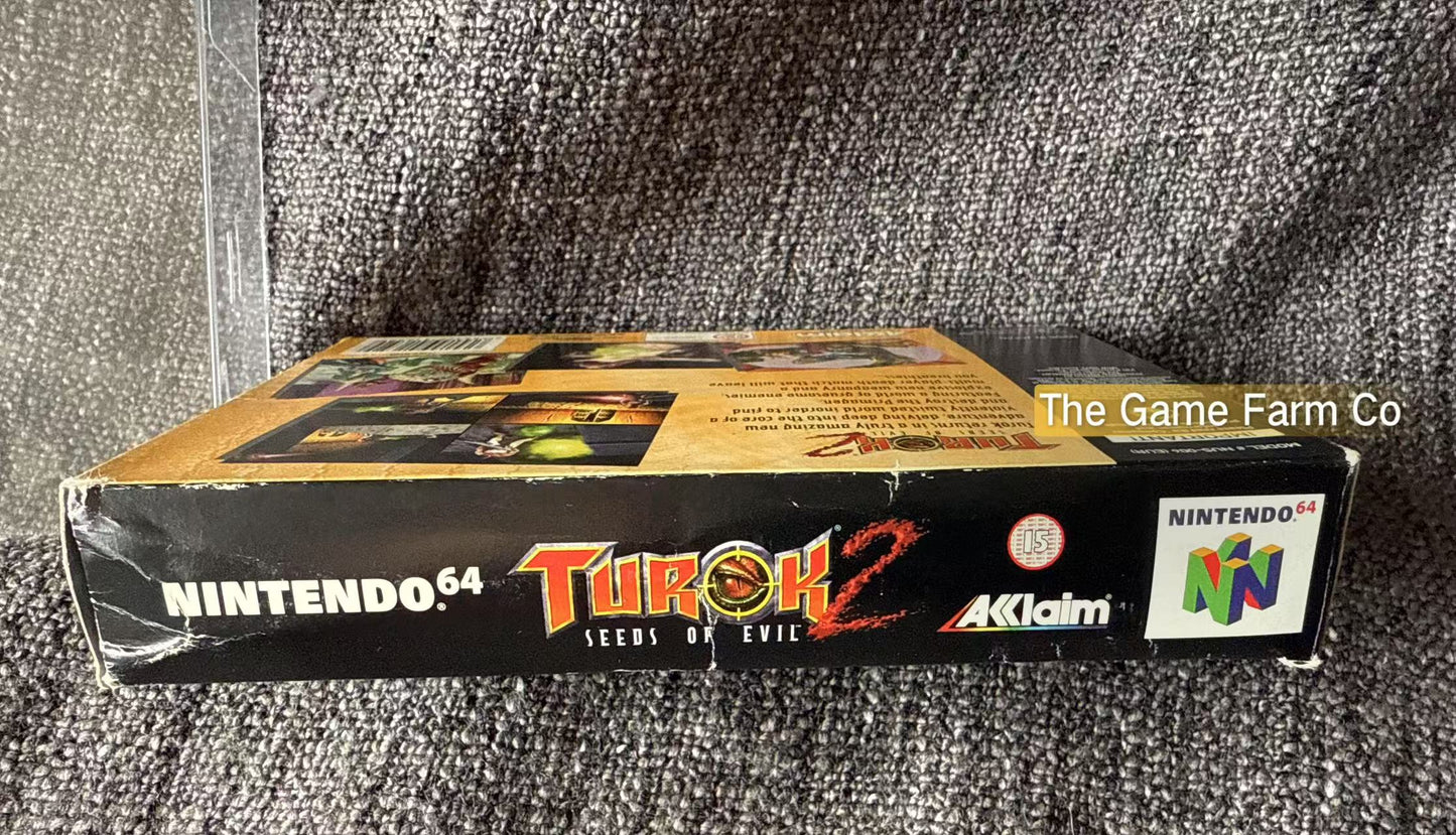 Turok 2 - Seeds of Evil Game Boxed - Nintendo 64 / N64 - Pal Version