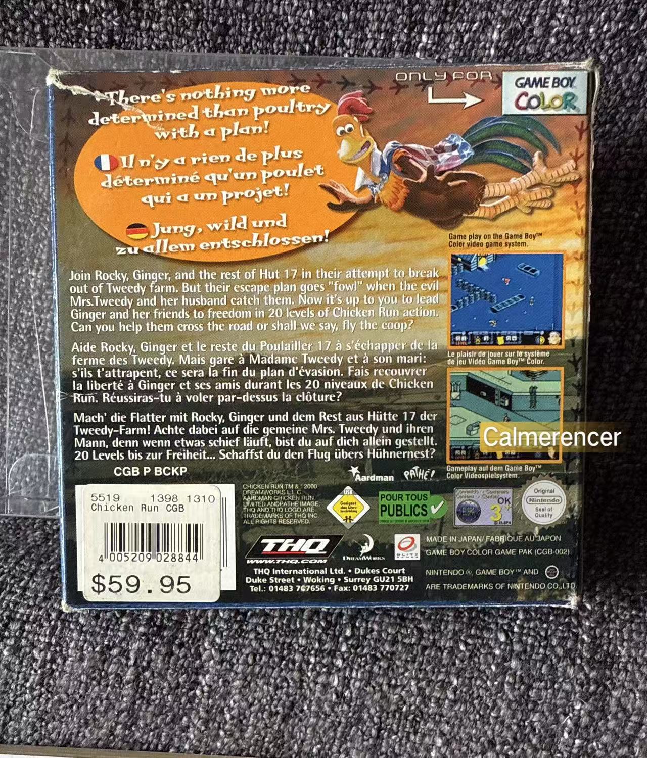 Chicken Run Boxed Game - Nintendo Gameboy Color