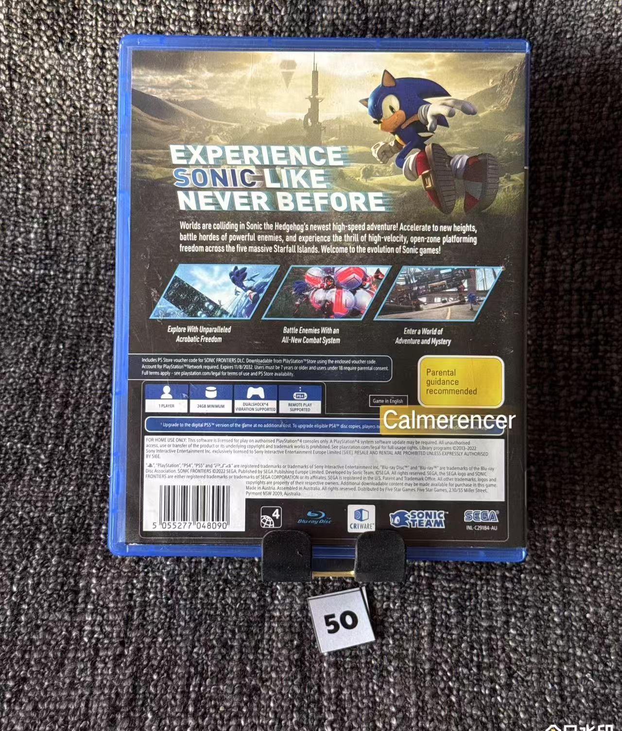 Sonic Frontiers Sony Playstation 4 (PS4) Game