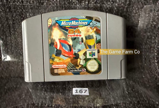 Micro Machines 64 Turbo (Nintendo 64 N64, 1999) Loose Genuine Cartridge PAL
