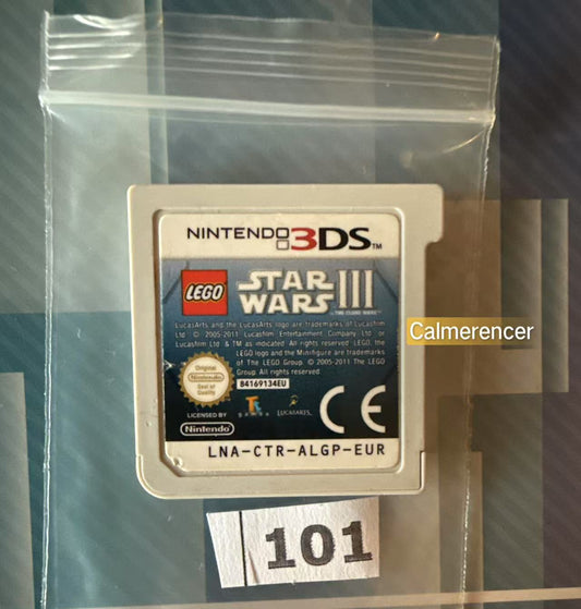 Lego Star Wars 3 The Clone Wars Game - No case Nintendo 3DS