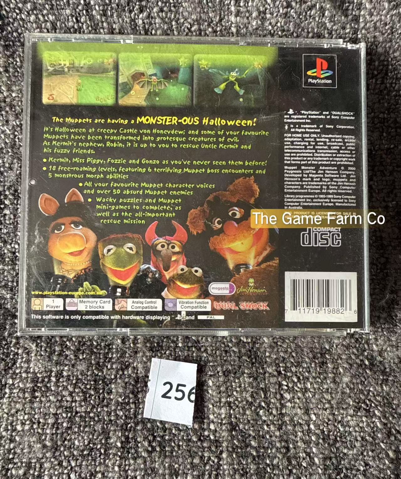 Muppet Monster Adventure - Sony Playstation One (PS1) Game
