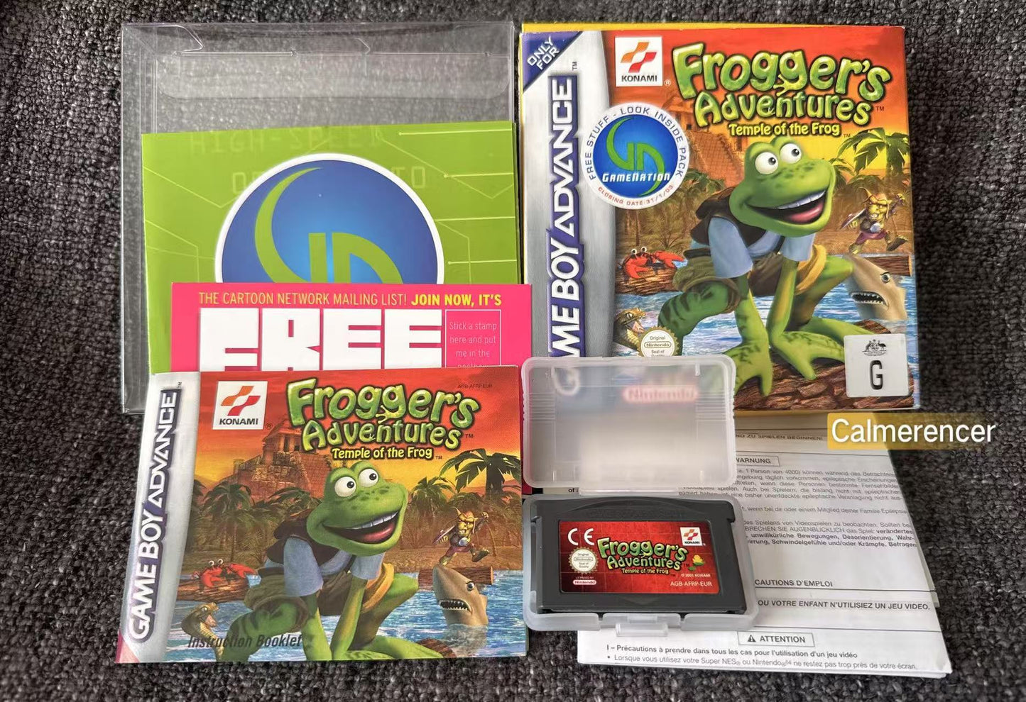 Froggers Adventures Temple Of The Frog Boxed Game -Nintendo Gameboy Advance GBA - Pal Version