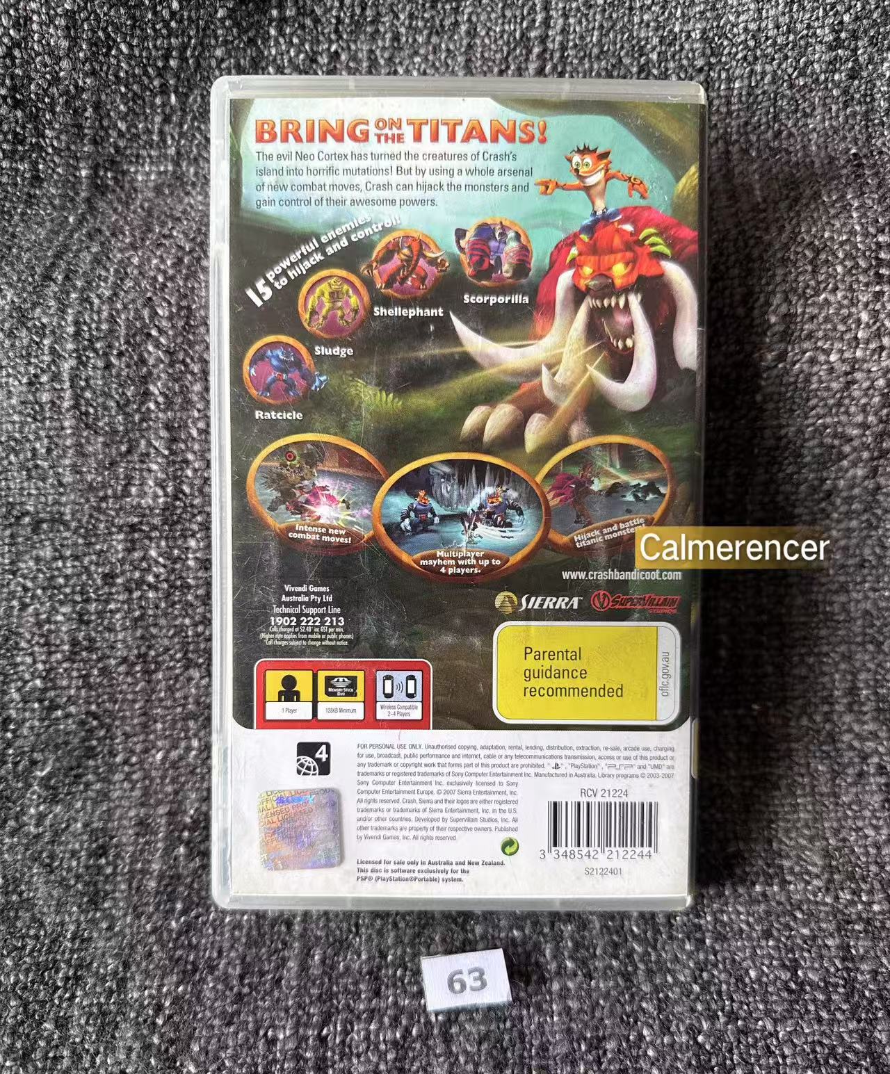 Crash Of The Titans PSP Game - Playstation Portable