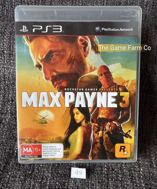 Max Payne 3 Game - PS3 - Sony Playstation 3