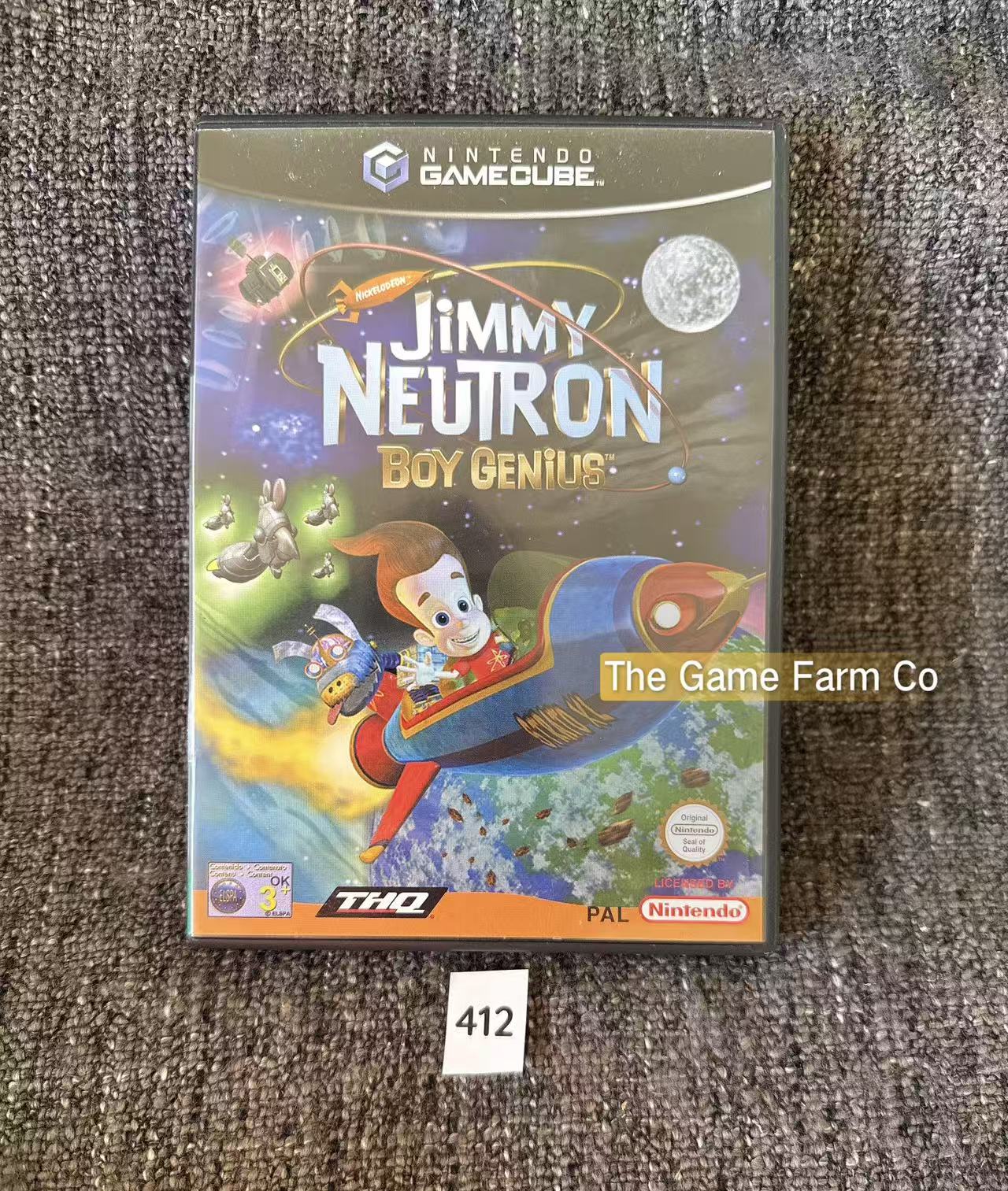 Jimmy Neutron Boy Genius Nintendo GameCube CIB PAL Tested Used
