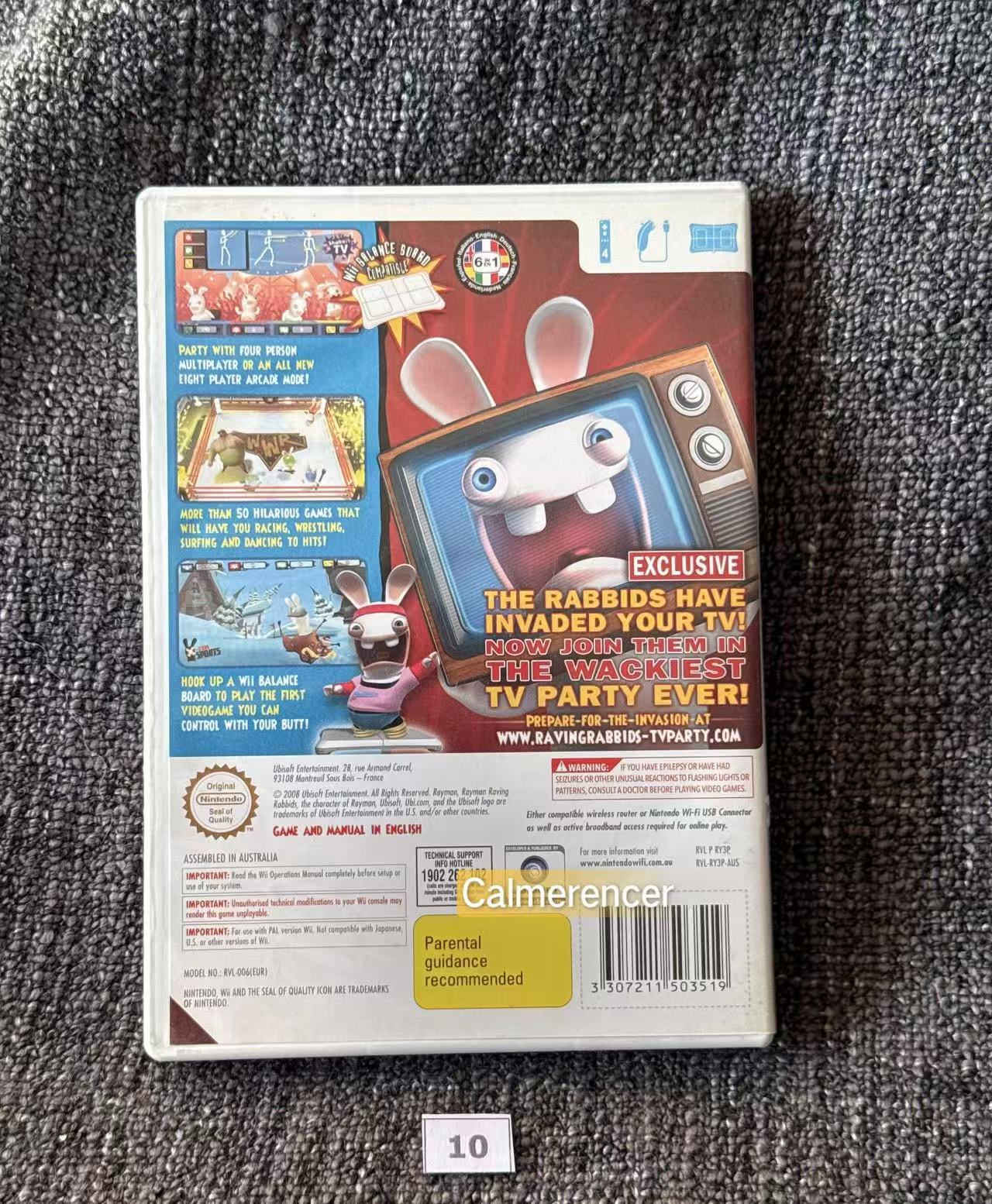 Rayman TV Party Raving Rabbids -  Nintendo Wii game