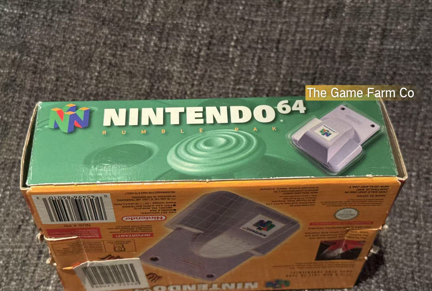 Nintendo 64 (N64) Rumble Pak boxed - Genuine