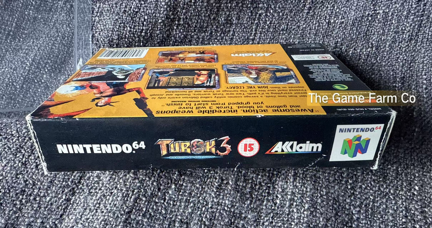 Turok 3 Shadow Of Oblivion Game Boxed - Nintendo 64 / N64 - Pal Version