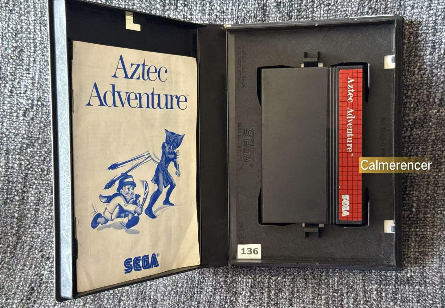 Aztec Adventure Game - Sega Master System