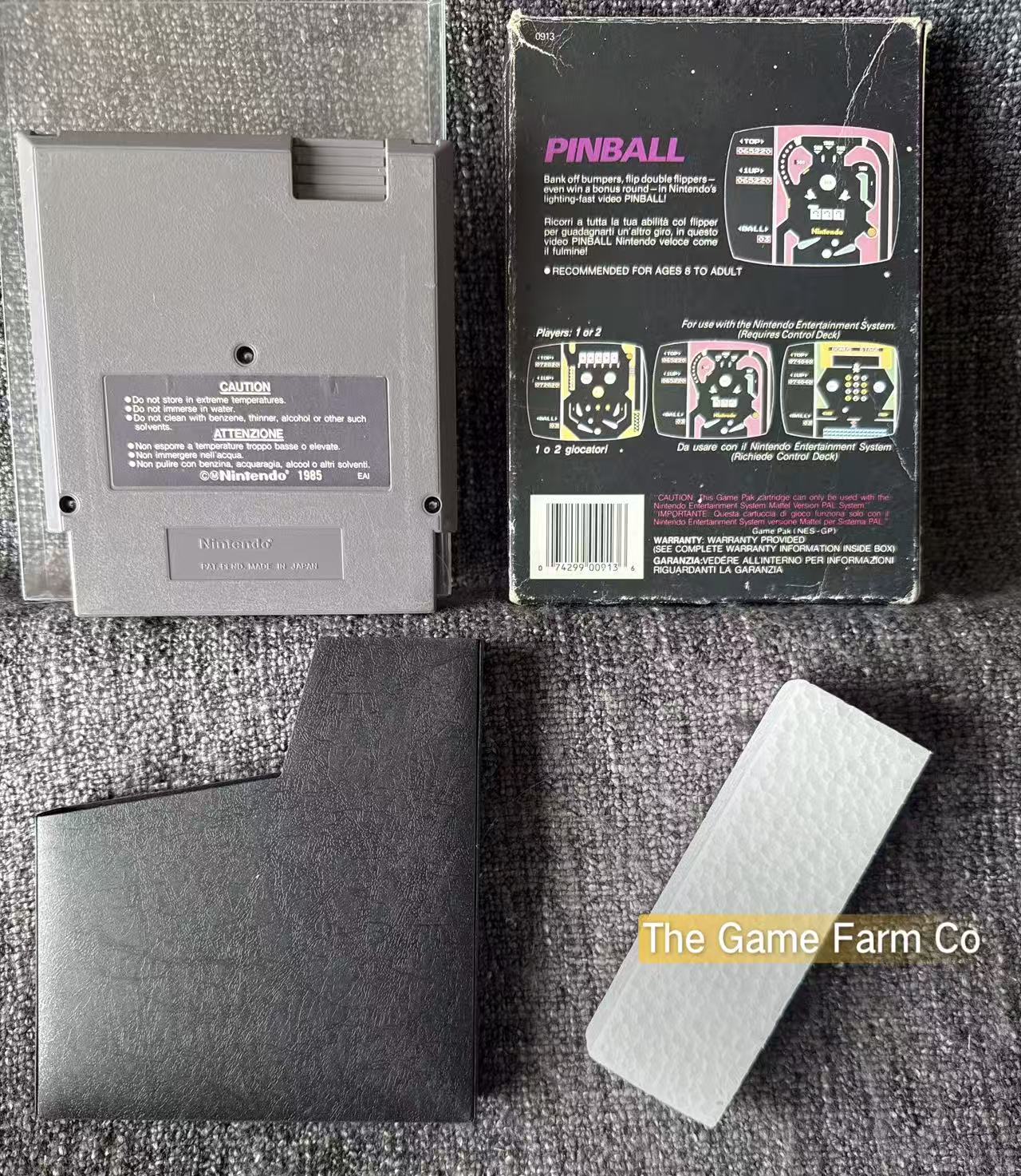 Pinball Boxed Game - Nes - Nintendo / Entertainment System - Pal Version