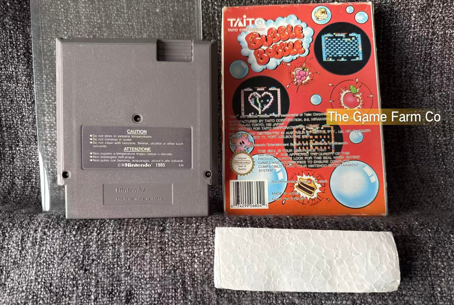 Bubble Bobble Boxed Game - Nes - Nintendo / Entertainment System - Pal Version