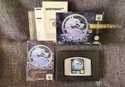 Mortal Kombat Mythologies Sub-Zero N64 Physical Game CIB PAL Tested Used