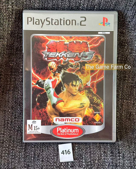Tekken 5 PS2 Physical Game CIB PAL Tested Used