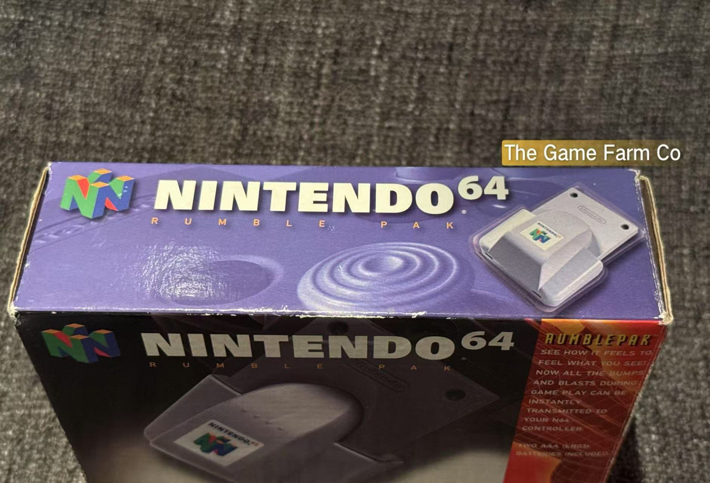 Nintendo 64 (N64) Rumble Pak boxed - Genuine