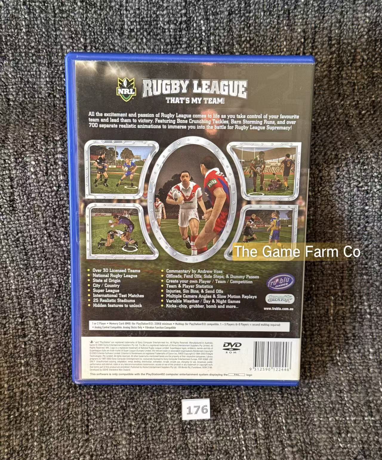 NRL Rugby League PS2 Physical Game CIB PAL Tested Used