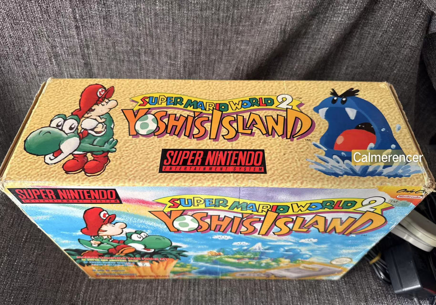 Super Mario World 2 Yoshi's Island Console Bundle Big Box (Snes) Pal Version - See Description