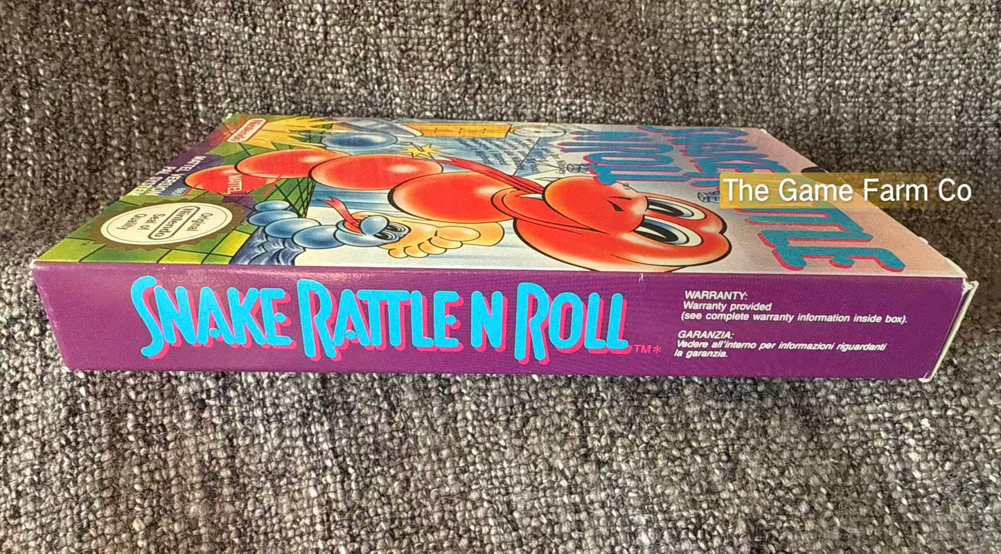 Snake Rattle 'N' Roll Boxed Game - Nes - Nintendo / Entertainment System - Pal Version