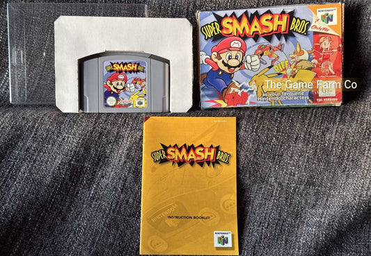 Super Smash Bros. Game Boxed - Nintendo 64 / N64 - Pal Version