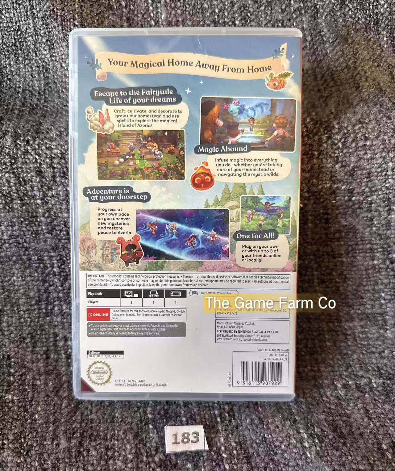 Fae Farm (Nintendo Switch) Complete CIB Physical Cartridge PAL