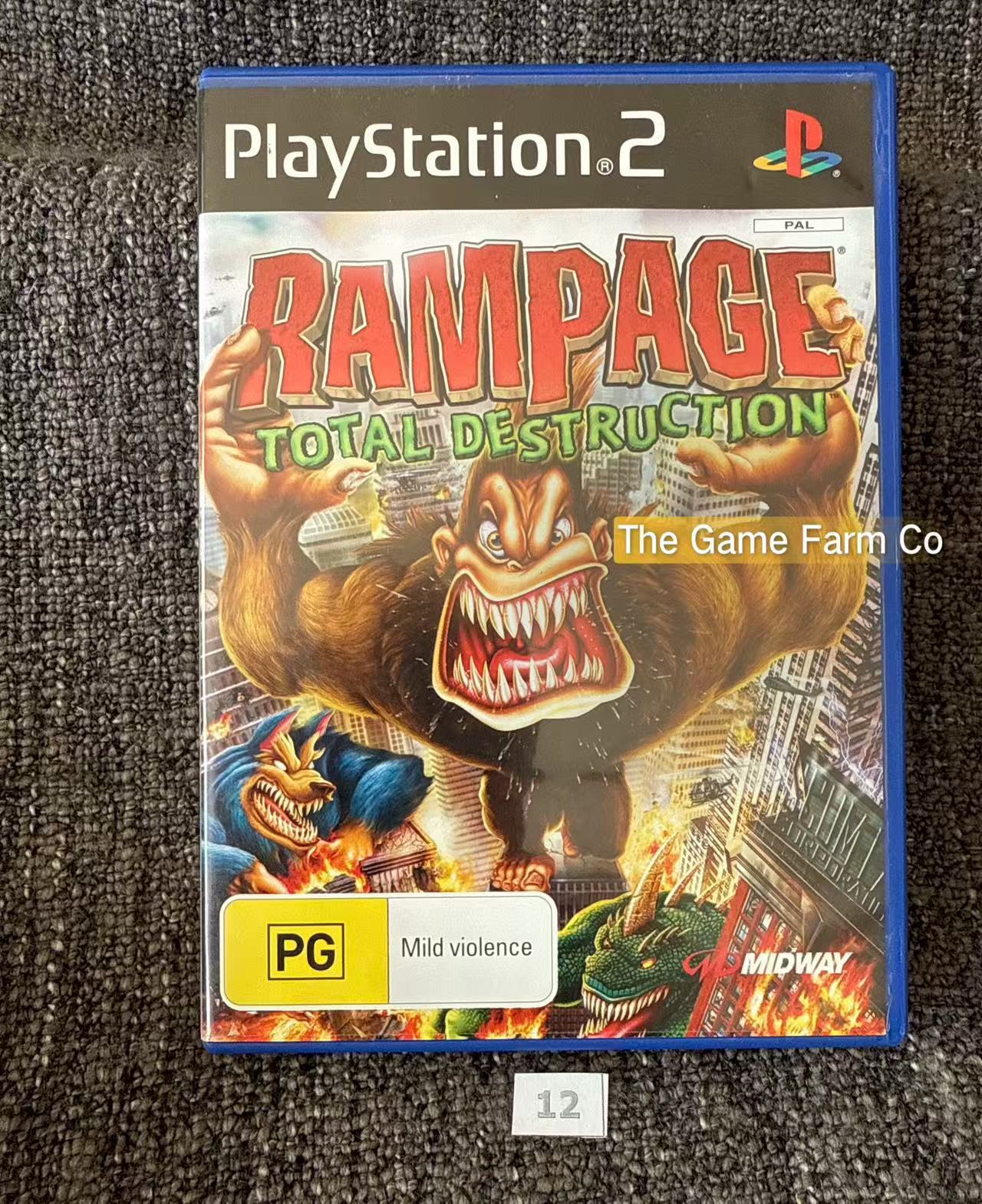 Rampage Total Destruction Game- Sony PlayStation 2 (PS2)