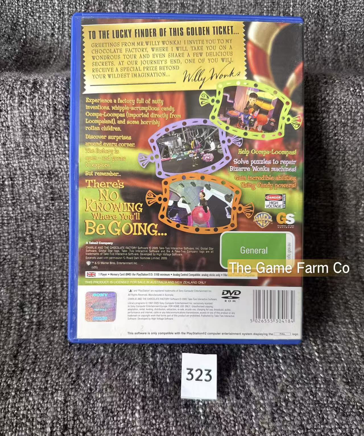 Charlie And The Chocolate Factory Game- Sony PlayStation 2 (PS2)