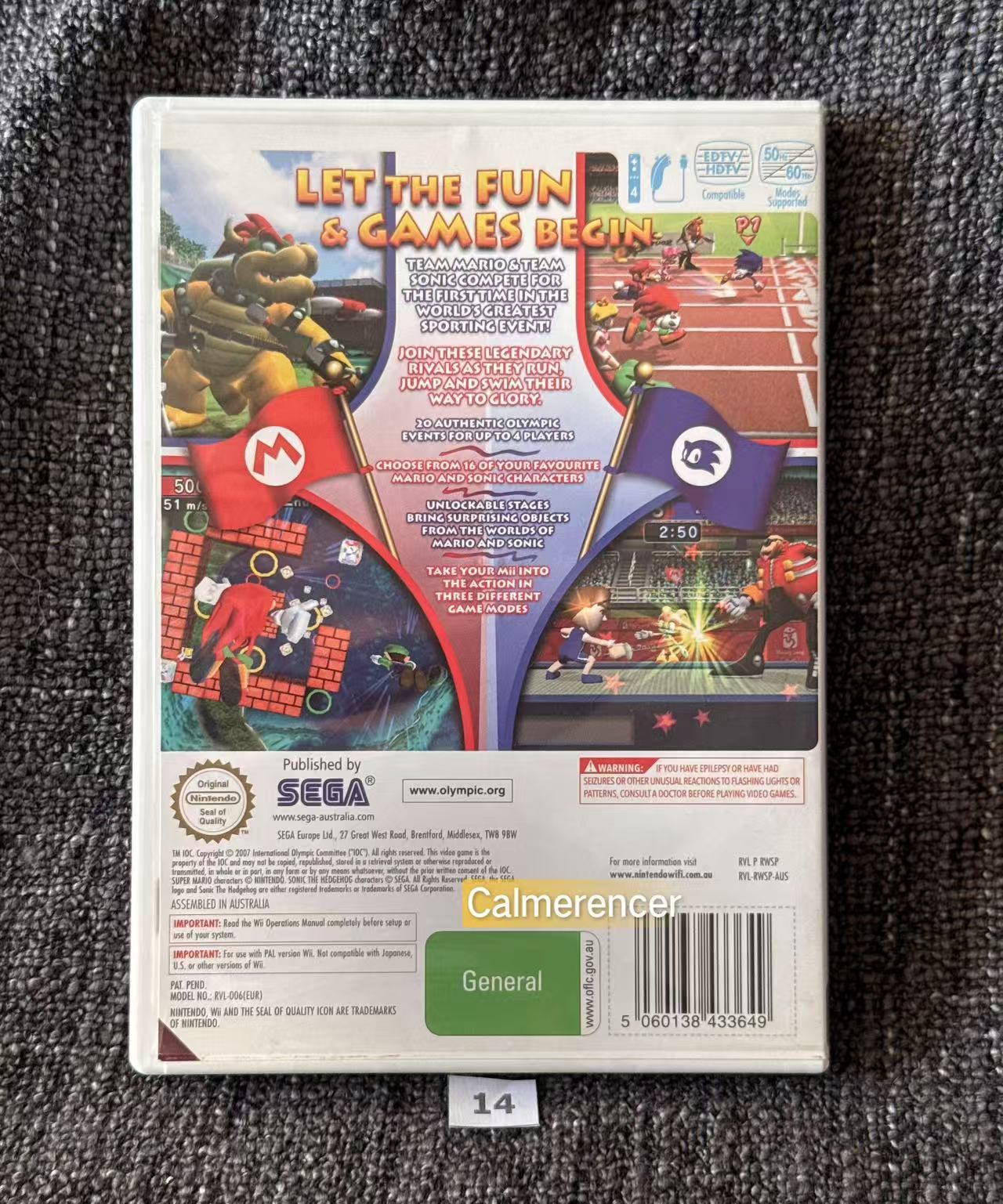 Mario & Sonic at the Olympic Games - Nintendo Wii game