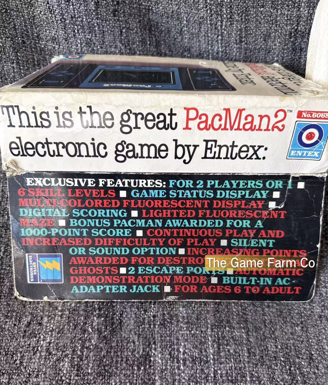 Vintage  Pacman 2 handheld Console Boxed By Entex