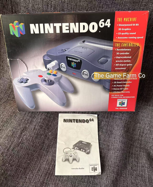 Nintendo 64 (N64) Empty Console Box with Manual -  Pal Version