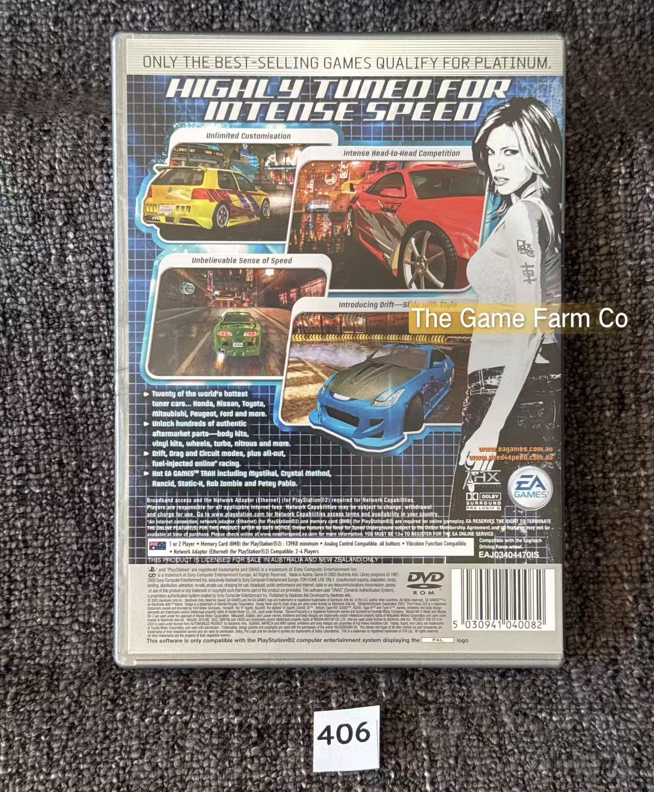 Need for Speed Underground PS2 Physical Game CIB PAL Tested Used