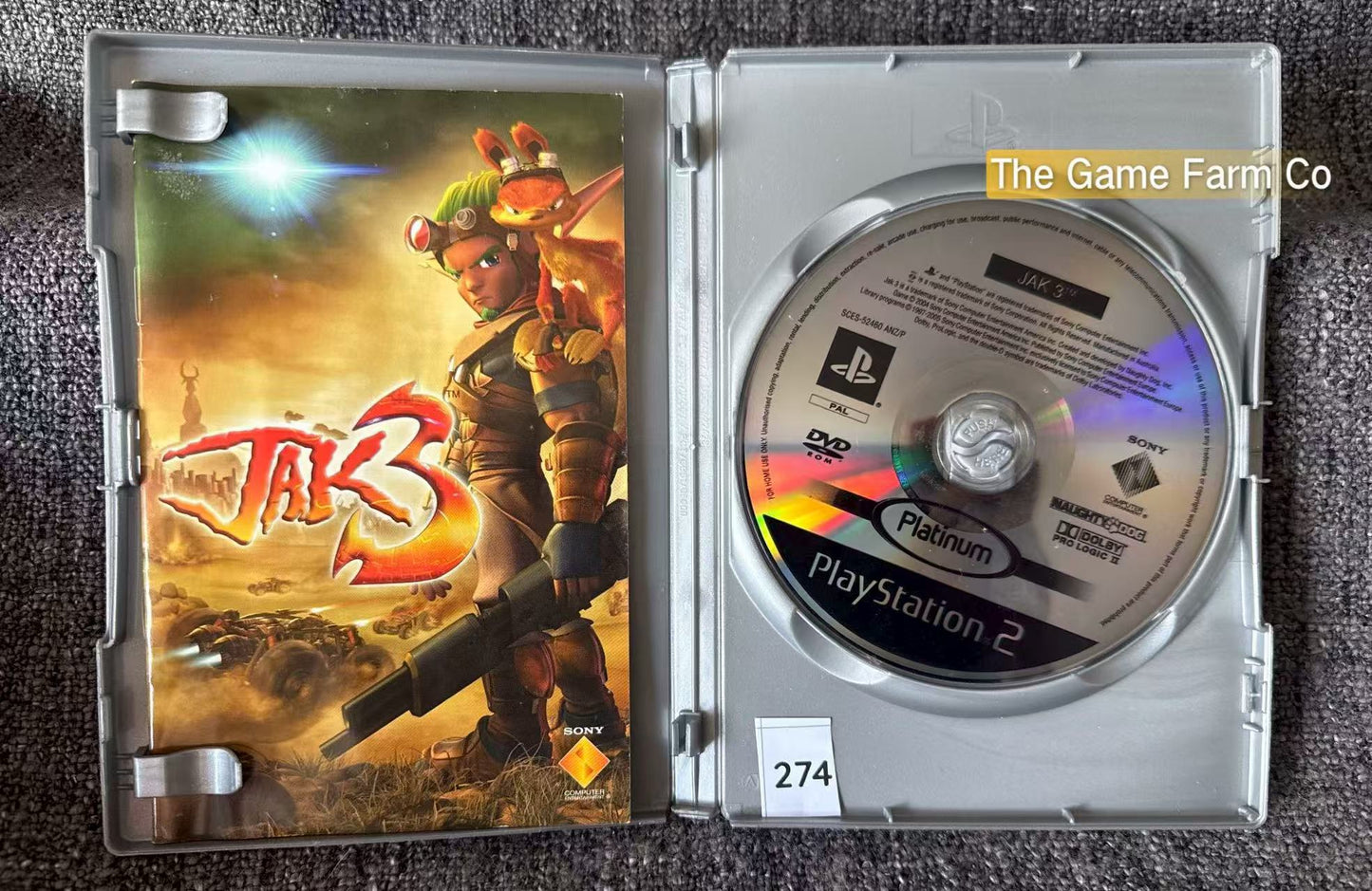 Jak 3 Game- Sony PlayStation 2 (PS2)