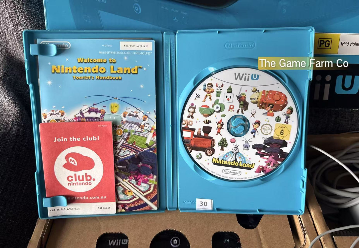 Nintendo Wii U Console Black Premium Pack 32GB Boxed Nintendo Land Bundle In Box