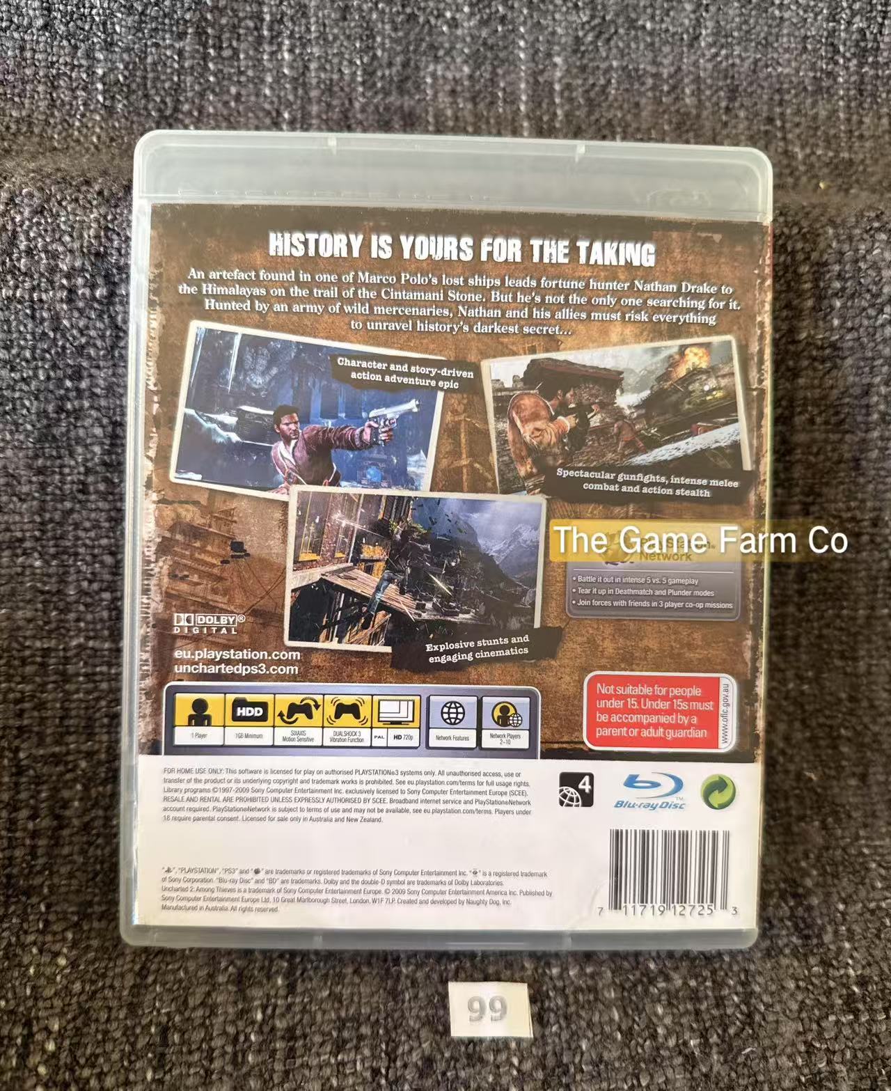 Uncharted 2 Among Thieves  Game - PS3 - Sony Playstation 3