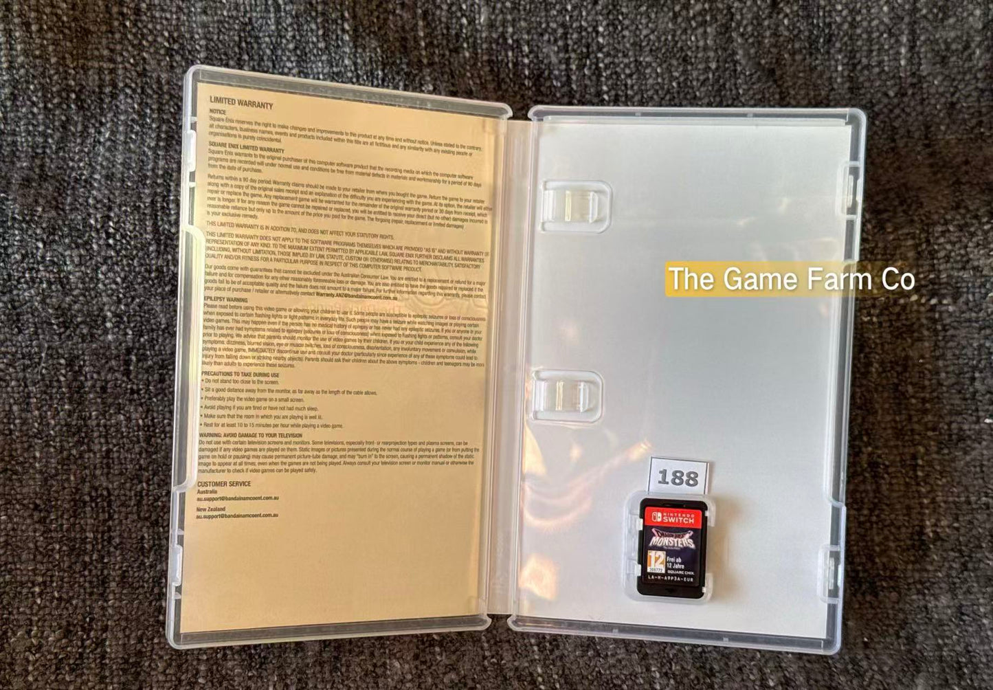 Dragon Quest Monsters: The Dark Prince (Nintendo Switch) Complete CIB Physical Cartridge PAL