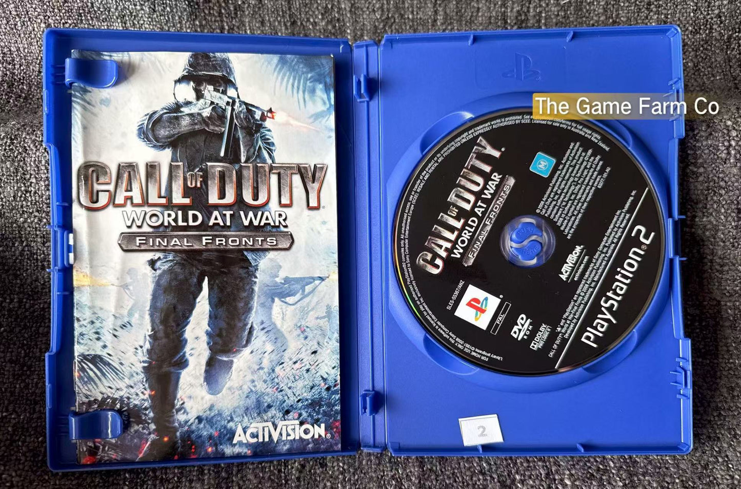 Call Of Duty World At War Final Fronts Game- Sony PlayStation 2 (PS2)