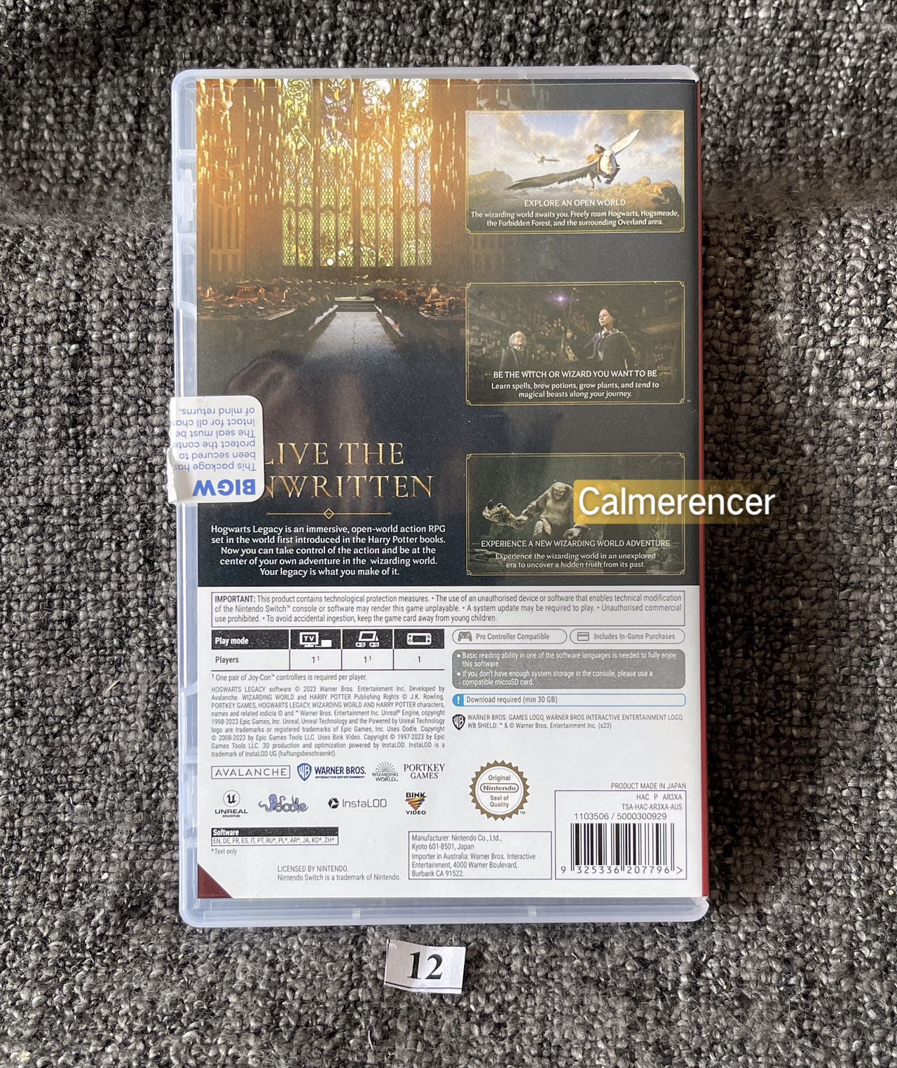 Hogworts Legacy Game - Nintendo Switch