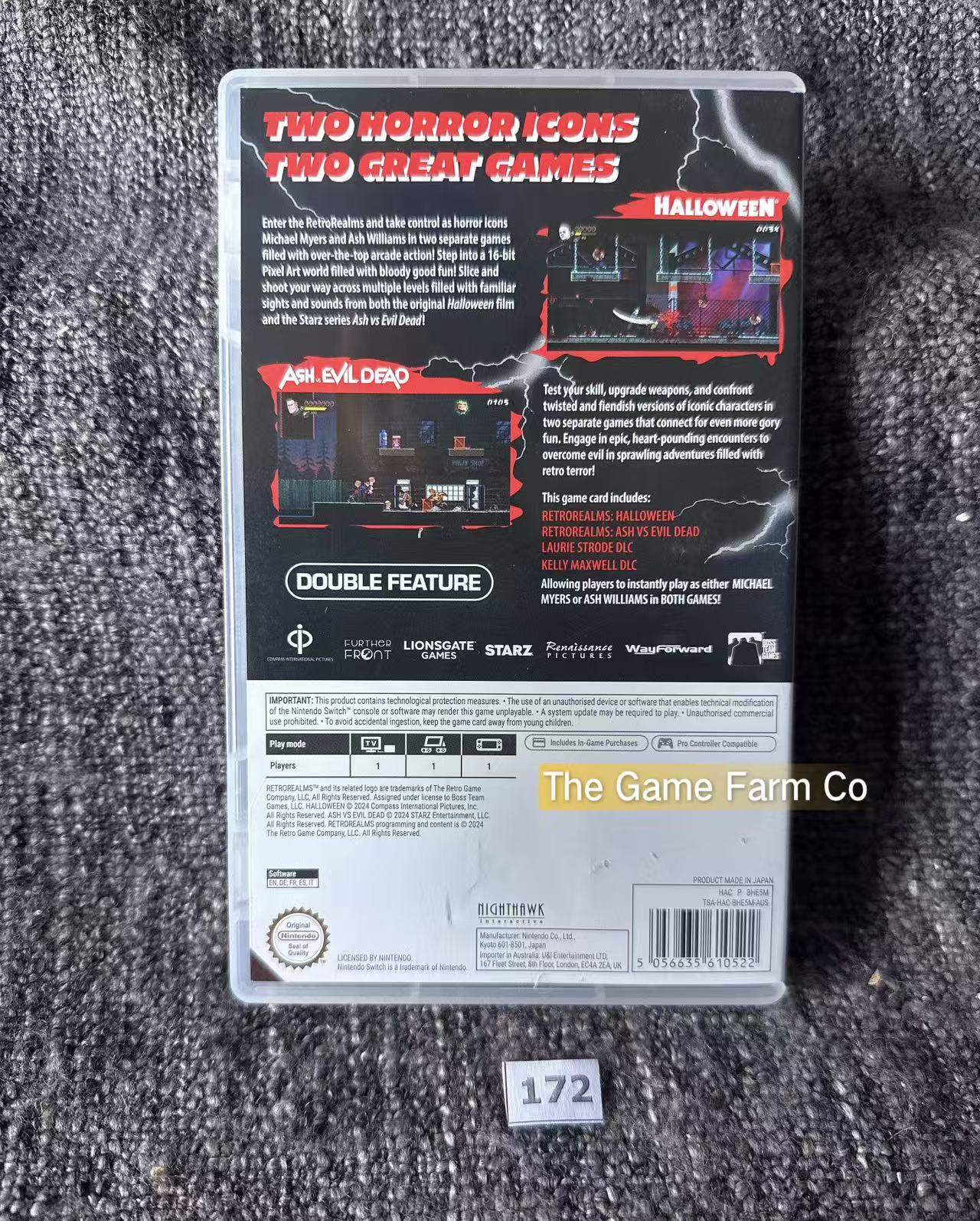RetroRealms: Halloween (Nintendo Switch) Brand New Physical Cartridge PAL