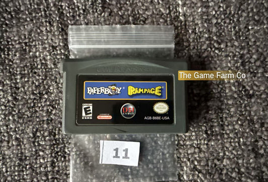 Paperboy Rampage Game -Nintendo Gameboy Advance Cart GBA - Pal Version