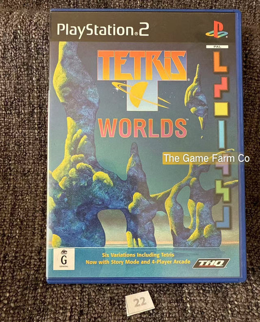 Tetris Worlds Game- Sony PlayStation 2 (PS2)