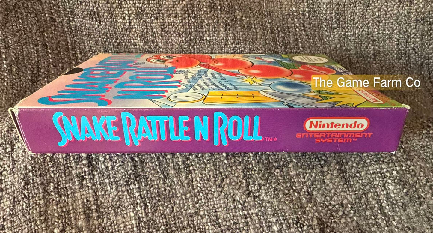 Snake Rattle 'N' Roll Boxed Game - Nes - Nintendo / Entertainment System - Pal Version