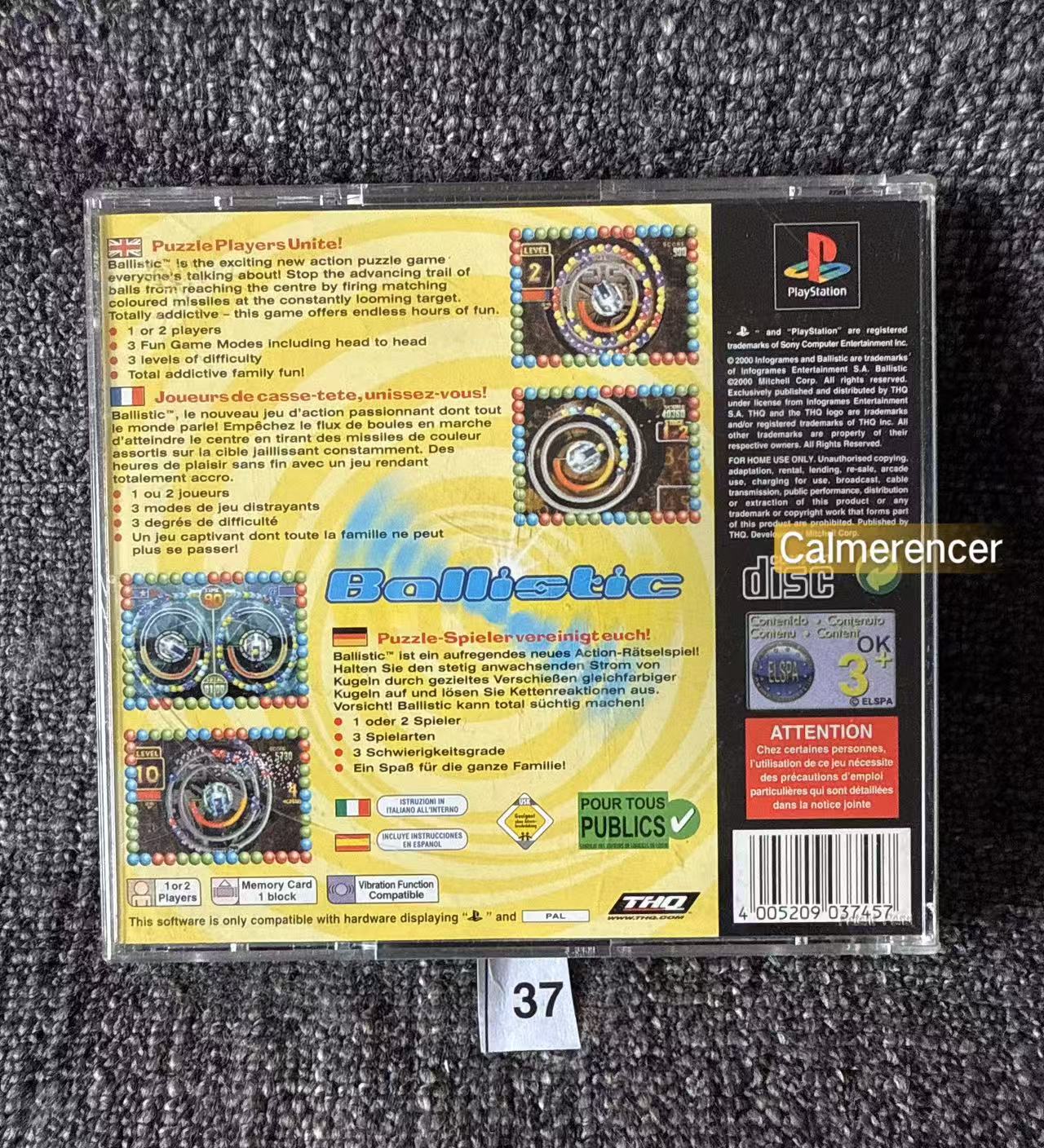 Ballistic - Sony Playstation One (PS1) Game